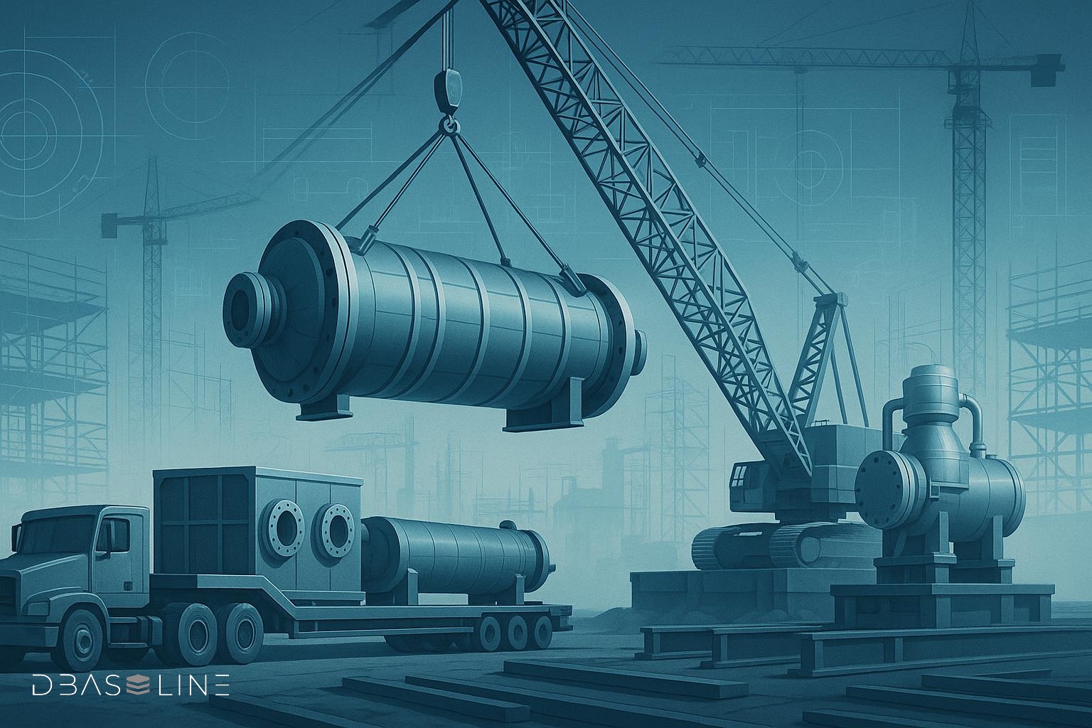 Logística de Grandes Equipamentos Industriais: Transporte, Montagem e Rigging